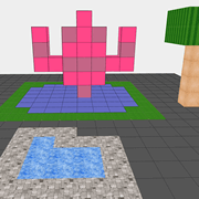 use building blocks to create 3D worlds
