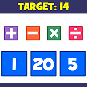 arrange number tiles and operation symbols to make the target number