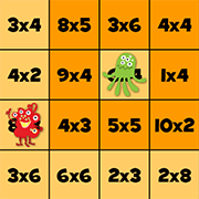 use multiplication skills to navigate a game board